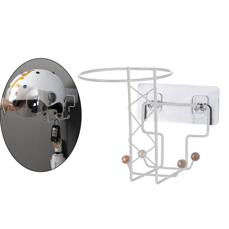 Ράφι βάσης κράνους Βάση τοίχου για μοτοσυκλέτα Βάση για κράνος Μπουφάν Καπέλα Κρεμάστρα για οθόνη