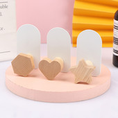 Nordic Wood Sieninė Dekoratyvinė kabykla Kabliukai Nepramušami Už durų Drabužiai Paltai Krepšiai Raktai Laikiklis Kabliukas Vonios bokštas Kabliukas