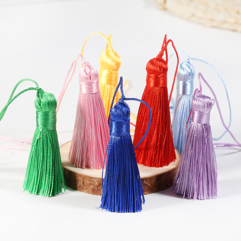 10 τμχ/παρτίδα Πολυεστερική μεταξωτή φούντα Διακοσμητική φούντα 5,5 εκ. Βαμβακερή φούντα για διακόσμηση πάρτι στο σπίτι γάμου DIY Αξεσουάρ κουρτίνας ραπτικής