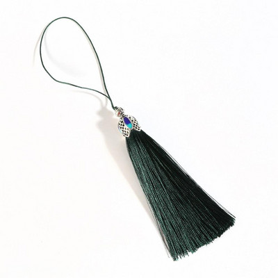 16+7 cm zīda pušķis, piekarināms virves bārkstis, 1 gab