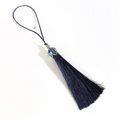 16+7 cm zīda pušķis, piekarināms virves bārkstis, 1 gab