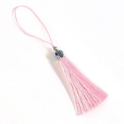 16+7 cm zīda pušķis, piekarināms virves bārkstis, 1 gab