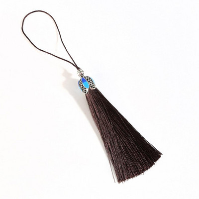 16+7 cm zīda pušķis, piekarināms virves bārkstis, 1 gab