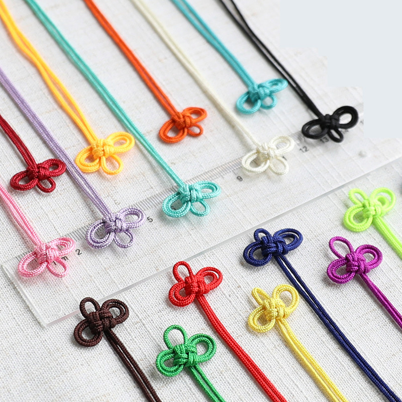 10GAB Mini ķīniešu mezgli Pušķi Kulonu aksesuāri Mājas tekstils Aizkari Apģērbi Pušķis Amatniecības virve DIY Amatniecības pušķi