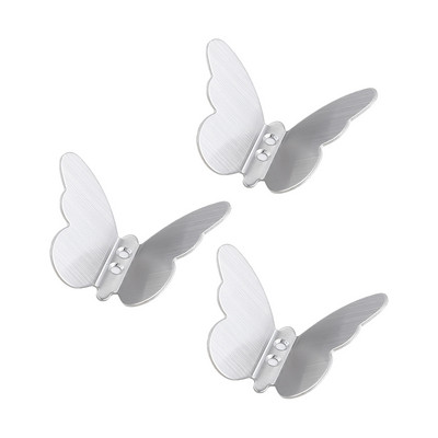 3 gab. Nerūsējošā tērauda tauriņš, piekarināms pie sienas ar āķi, mētelis, atslēgu dvieļu turētājs, drēbju pakaramais maisiņš, glabāšanas plaukts, mājas organizatora noformējums