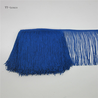 YY-tesco 1 Yards πλάτος 15 εκ. Χρυσό Δαντελένιο τελείωμα με φούντα Κούρεμα με κρόσσια για Latin φόρεμα Ρούχα Σκηνής Αξεσουάρ Κορδέλα δαντέλας