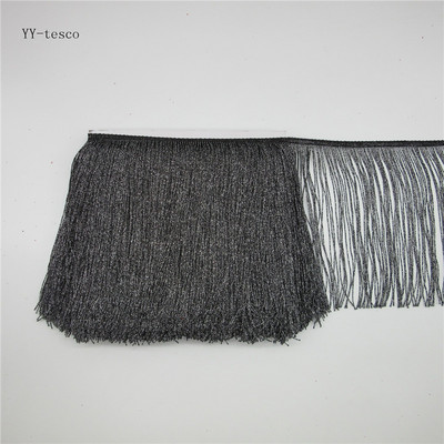 YY-tesco 1 Yards πλάτος 15 εκ. Χρυσό Δαντελένιο τελείωμα με φούντα Κούρεμα με κρόσσια για Latin φόρεμα Ρούχα Σκηνής Αξεσουάρ Κορδέλα δαντέλας