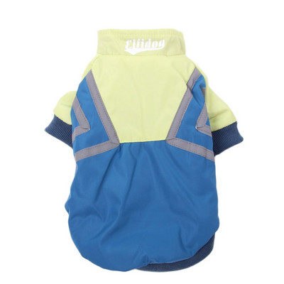 Uus talvekoerte jope veekindel ja peegeldav triibuline disain lemmiklooma kutsika kapuutsiga komplekt