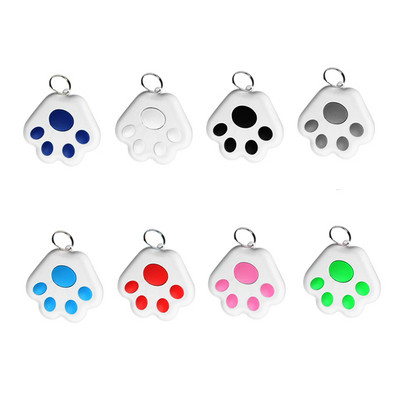 Mini apsaugos nuo pamestų signalizacijos reikmenys naminiams gyvūnėliams su dėžutės šunų kačių išmaniuoju GPS sekimo įrenginiu, apsaugančiu nuo praradimo Bluetooth GPS sekimo priemone, mielas letenėlės raktų ieškiklis