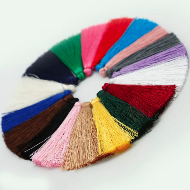 Κρεμαστό 65mm Πλούσιο Χρώμα Κινέζικη Χειροποίητη Κουρτίνα Ημερολογίου Φούντα Κρεμαστό Μακραμέ Κρεμαστό DIY Αξεσουάρ κοσμημάτων Κατασκευή 10 ΤΕΜ.