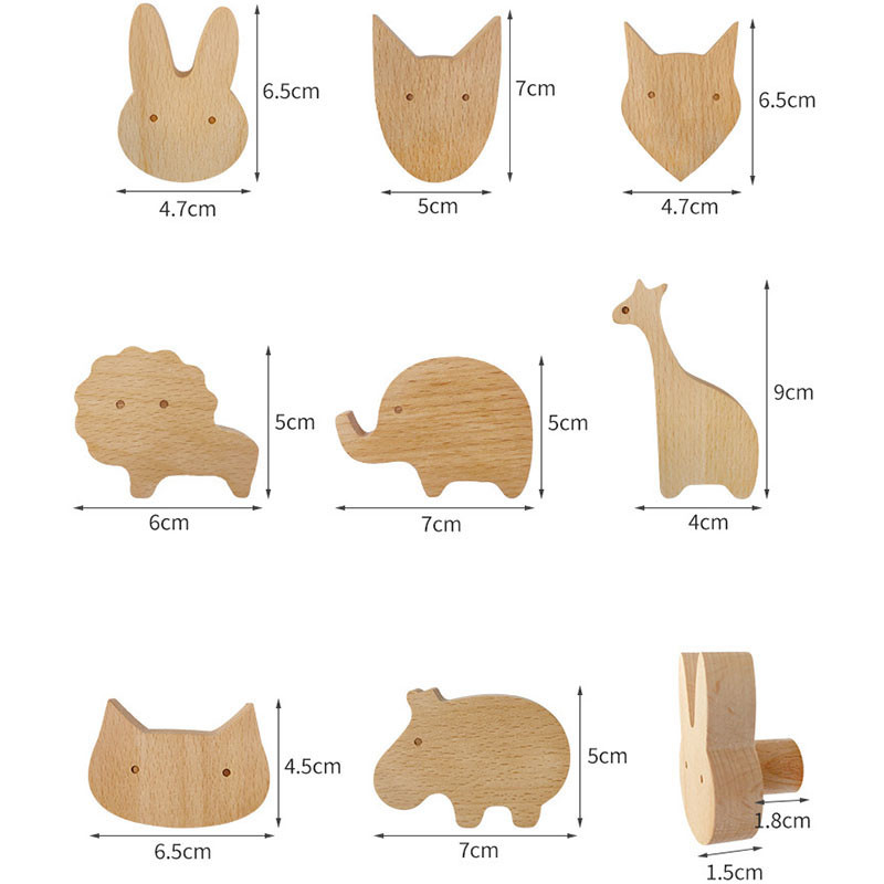3/1 DB új dekoratív horog fa fali horog csillag kulcstartó modern kreatív kabát akasztós fogas fali fogas táska horog akasztós ajtó fogantyú
