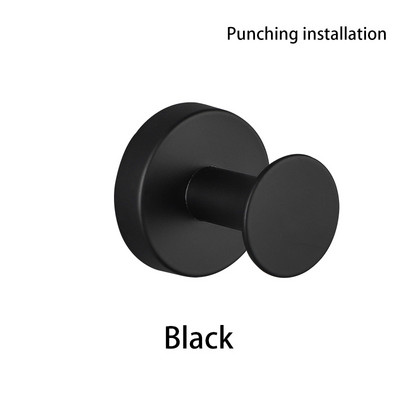 ULA nerūsējošā tērauda sienas āķi melns zelta durvju atslēgas audums mēteļa āķis vannas istabas dvieļu halāts pakaramais līme virtuves plauktu soma