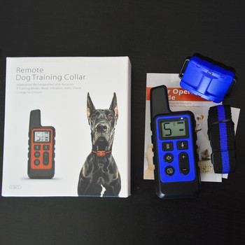 1PC κολάρο εκπαίδευσης σκύλων/Φορητό τηλεχειριστήριο Ηλεκτρικό πώμα γαβγίσματος αδιάβροχη συσκευή εκπαίδευσης κατοικίδιων με ηχητικό σοκ