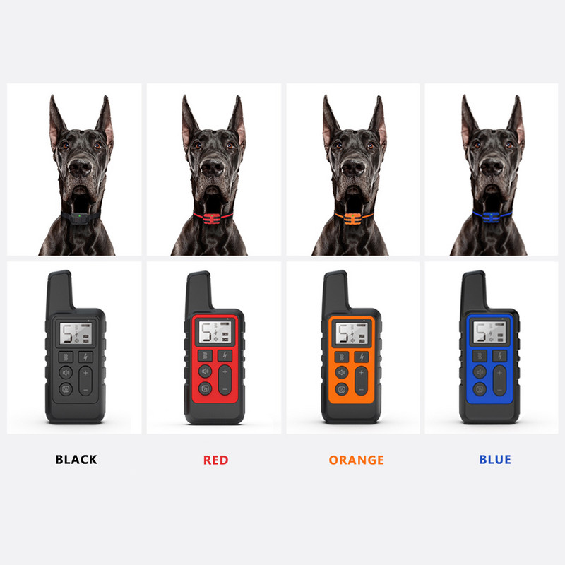 1PC Нашийник за обучение на кучета/Преносимо дистанционно управление Електрическа запушалка за кора Водоустойчиво устройство за обучение на домашни любимци със звуков сигнал