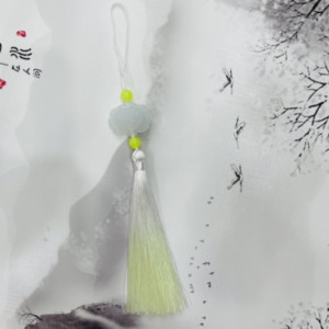 1 gab. Piekarināma Virve Zīds DIY Pušķis Bārkstis Ķīniešu stila Āķi Kulonu Rotaslietas Šūšanas Aizkaru Izejmateriāli Aksesuāri