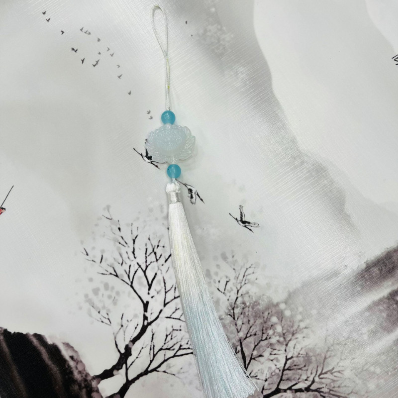 1 gab. Piekarināma Virve Zīds DIY Pušķis Bārkstis Ķīniešu stila Āķi Kulonu Rotaslietas Šūšanas Aizkaru Izejmateriāli Aksesuāri