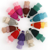 2gab/partija 65mm garš 3 slāņains kokvilnas zīda pušķis rotaslietu izgatavošanai DIY Amatniecība Auskari Atslēgu piekariņi Apģērbi Šūšanas Dekora piederumi