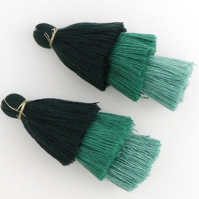 2gab/partija 65mm garš 3 slāņains kokvilnas zīda pušķis rotaslietu izgatavošanai DIY Amatniecība Auskari Atslēgu piekariņi Apģērbi Šūšanas Dekora piederumi