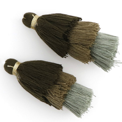 2gab/partija 65mm garš 3 slāņains kokvilnas zīda pušķis rotaslietu izgatavošanai DIY Amatniecība Auskari Atslēgu piekariņi Apģērbi Šūšanas Dekora piederumi