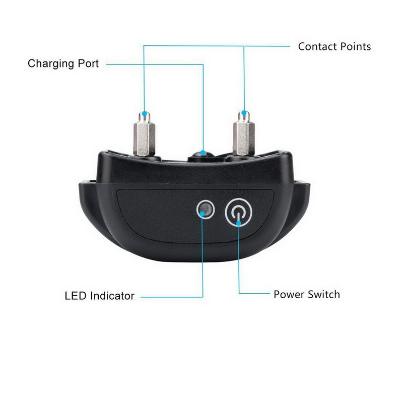 Uzlādējama pret riešanas koduma apmācība ūdensizturīga elektroniska suņu apmācības kakla siksna ar 1 kakla siksnu 300g34e