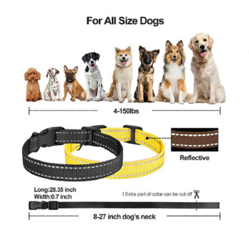 Εκπαίδευση σκύλων Remote Collar 1000M Electric Dog Anti-Bark Collar 433HZ Universal Dog TPU κολάρο Αδιάβροχο επαναφορτιζόμενο Freeship