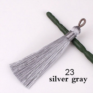 5/10 gab. 8cm poliestera zīda pušķi Mīksti pušķi ar cilpām Zīda pušķu birste DIY rotaslietas Mājas dekors Šūšanas aizkaru aksesuāri