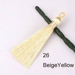 5/10 gab. 8cm poliestera zīda pušķi Mīksti pušķi ar cilpām Zīda pušķu birste DIY rotaslietas Mājas dekors Šūšanas aizkaru aksesuāri