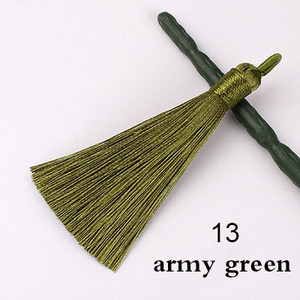 5/10 gab. 8cm poliestera zīda pušķi Mīksti pušķi ar cilpām Zīda pušķu birste DIY rotaslietas Mājas dekors Šūšanas aizkaru aksesuāri