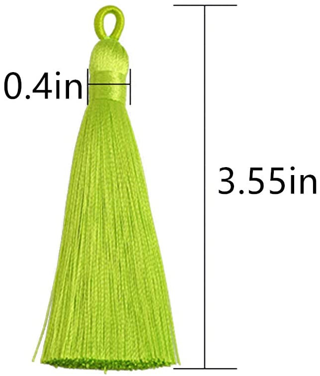 5/10 gab. 8cm poliestera zīda pušķi Mīksti pušķi ar cilpām Zīda pušķu birste DIY rotaslietas Mājas dekors Šūšanas aizkaru aksesuāri