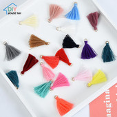 50 τμχ 35 χιλιοστά έγχρωμο κρεμαστό δαχτυλίδι φούντα μενταγιόν DIY Χειροτεχνίες Ρούχα Κουρτίνες Διακόσμηση Σκουλαρίκια Κοσμήματα Αξεσουάρ Μικρό τελείωμα με κρόσσια