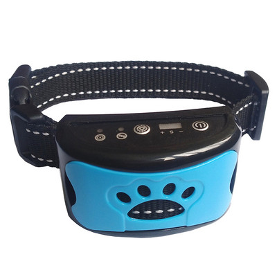 Jaunākās elektriskās pretriešanas ierīces Ultraskaņas suņu apmācības kaklasiksna USB uzlādējama riešanas apturēšanas vibrācijas pretriešanas ierīces
