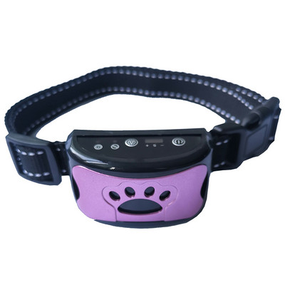 Jaunākās elektriskās pretriešanas ierīces Ultraskaņas suņu apmācības kaklasiksna USB uzlādējama riešanas apturēšanas vibrācijas pretriešanas ierīces