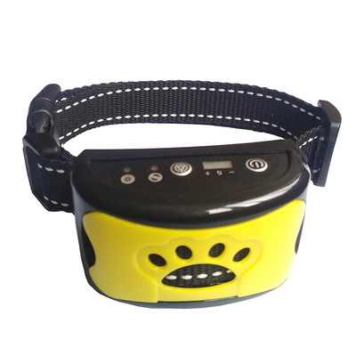 Jaunākās elektriskās pretriešanas ierīces Ultraskaņas suņu apmācības kaklasiksna USB uzlādējama riešanas apturēšanas vibrācijas pretriešanas ierīces