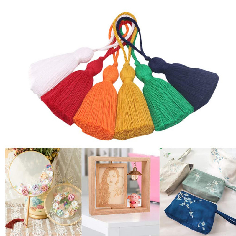 5 buc/lot Semn de carte mătăsos ciucuri Pom Pom ciucuri Mini ciucuri moi cu bucle pentru Semne de carte cu suveniruri DIY Fabricarea de bijuterii Artizanat