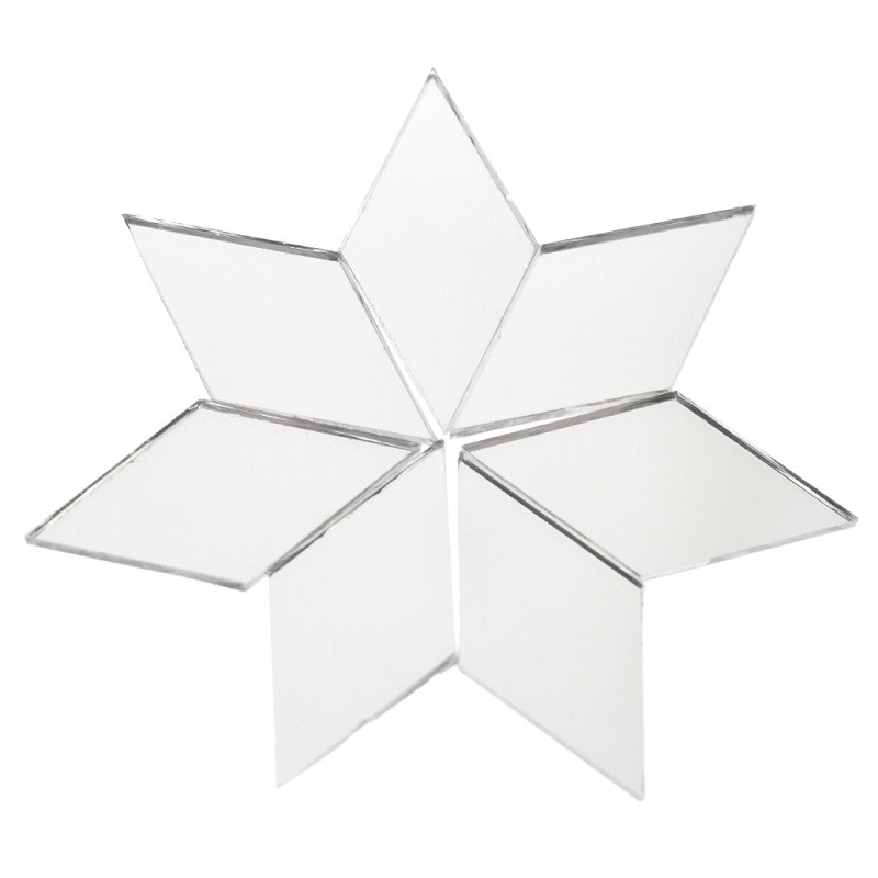 100 gab stikla spoguļa mozaīkas flīzes lielapjoma dimanta forma, DIY, amatniecība, ar rokām gatavoti aksesuāri mājas sienu mākslas darbu dekorēšanai