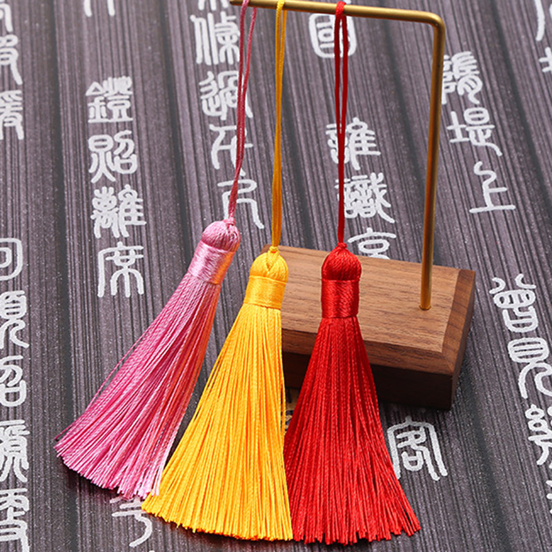 10 τμχ 8 εκατοστά Πολυεστερική μεταξωτή φούντα με κρόσσια βούρτσα Φούντες Διακοσμητικά για χειροτεχνίες DIY Jewelry Findings Διακόσμηση σπιτιού Κουρτίνες ραπτικής Αξεσουάρ