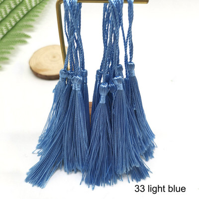 32τμχ/Συσκευασία Πολυεστερική Μεταξωτή Φούντα Κρόσια 8cm Βαμβακερές φούντες Διακοσμητικό για Ράψιμο Κουρτινών Αξεσουάρ DIY Διακόσμηση γάμου