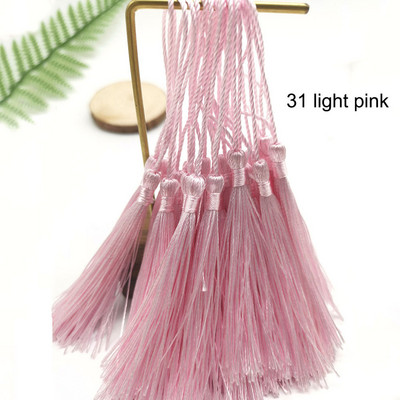 32τμχ/Συσκευασία Πολυεστερική Μεταξωτή Φούντα Κρόσια 8cm Βαμβακερές φούντες Διακοσμητικό για Ράψιμο Κουρτινών Αξεσουάρ DIY Διακόσμηση γάμου