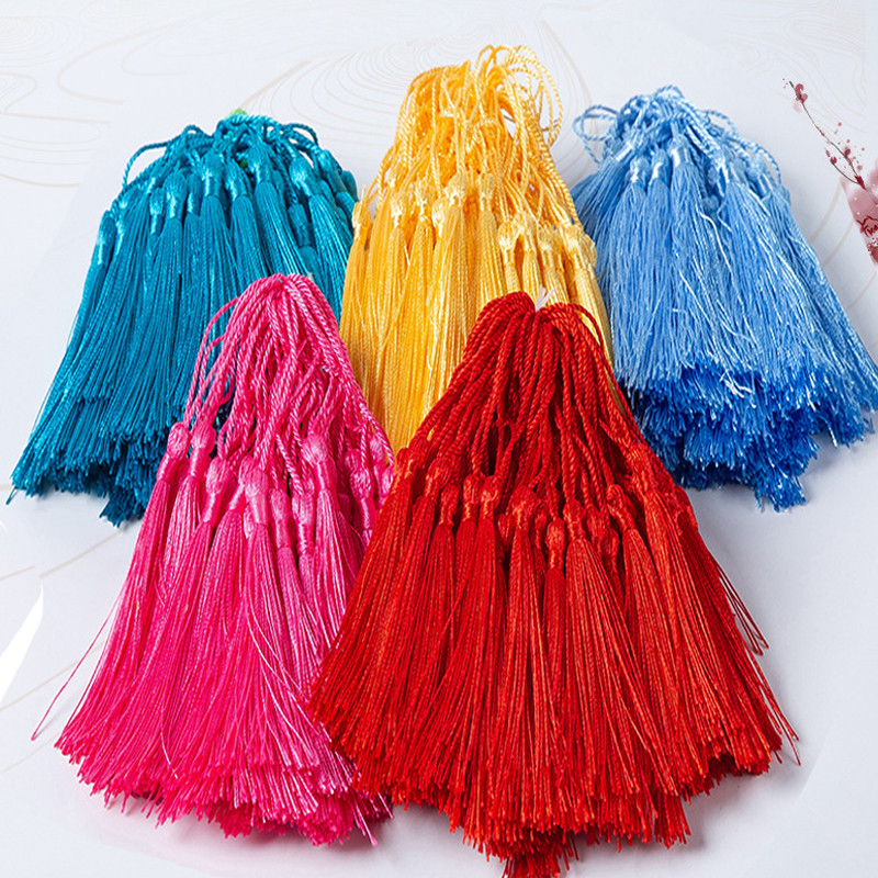 32τμχ/Συσκευασία Πολυεστερική Μεταξωτή Φούντα Κρόσια 8cm Βαμβακερές φούντες Διακοσμητικό για Ράψιμο Κουρτινών Αξεσουάρ DIY Διακόσμηση γάμου