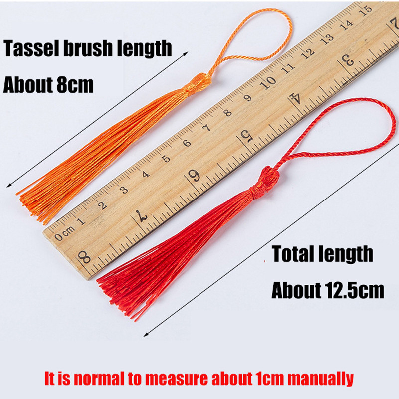 32τμχ/Συσκευασία Πολυεστερική Μεταξωτή Φούντα Κρόσια 8cm Βαμβακερές φούντες Διακοσμητικό για Ράψιμο Κουρτινών Αξεσουάρ DIY Διακόσμηση γάμου