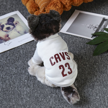 Нови дрехи за кучета Топка за домашни любимци Спортно облекло Риза за кученца Котешки пуловер Есен и зима XS-XXL