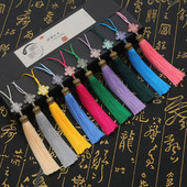 1/2gab zīda pušķi Bārkstis šūšana Sprādziena pušķu apdare ar krellēm Kulonu pušķi priekš DIY Aizkari atslēga Grāmatzīme Apģērbu aksesuāri