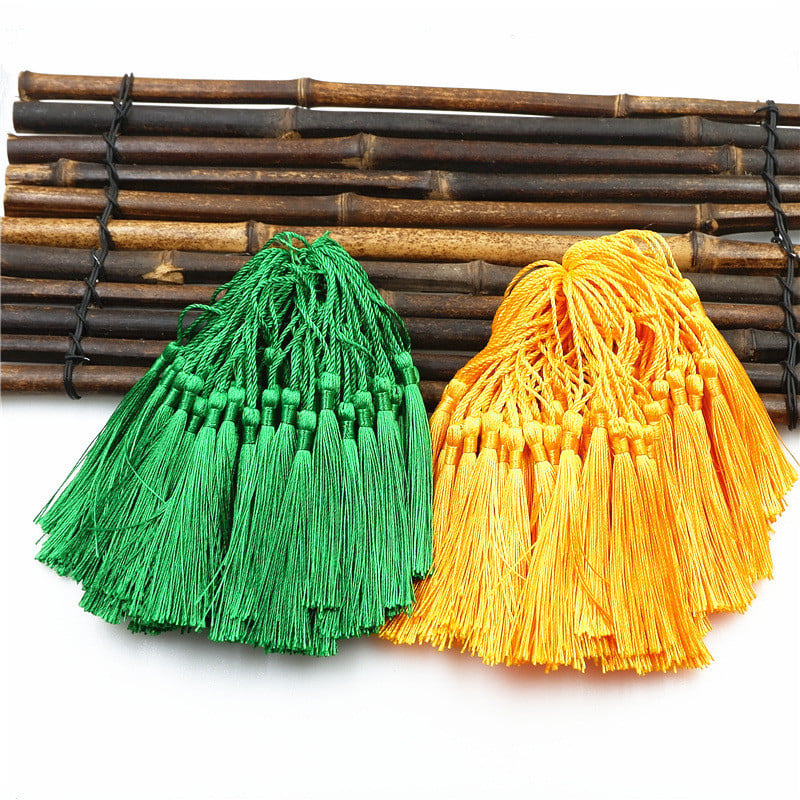 50PCS/Pakiranje 8cm Viseće uže u boji Poliesterske rese Šivanje resa Bang rese Obrub ključeva Rese za DIY Uljepšavanje zavjesa Pristup