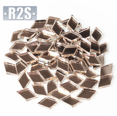 100 gab stikla spoguļa mozaīkas flīzes lielapjoma dimanta forma, DIY, amatniecība, ar rokām izgatavots aksesuārs mājas sienu mākslas darbu dekoru piederumi