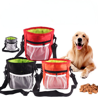 Τσάντα μέσης εκπαίδευσης σκύλων κατοικίδιων ζώων 1 τεμ. Σνακ δόλωμα δόλωμα για κατοικίδιο κουτάβι Θήκη τσέπης τροφοδοσίας τροφής Obedience Agility Pouch Τσάντα μέσης τροφίμων