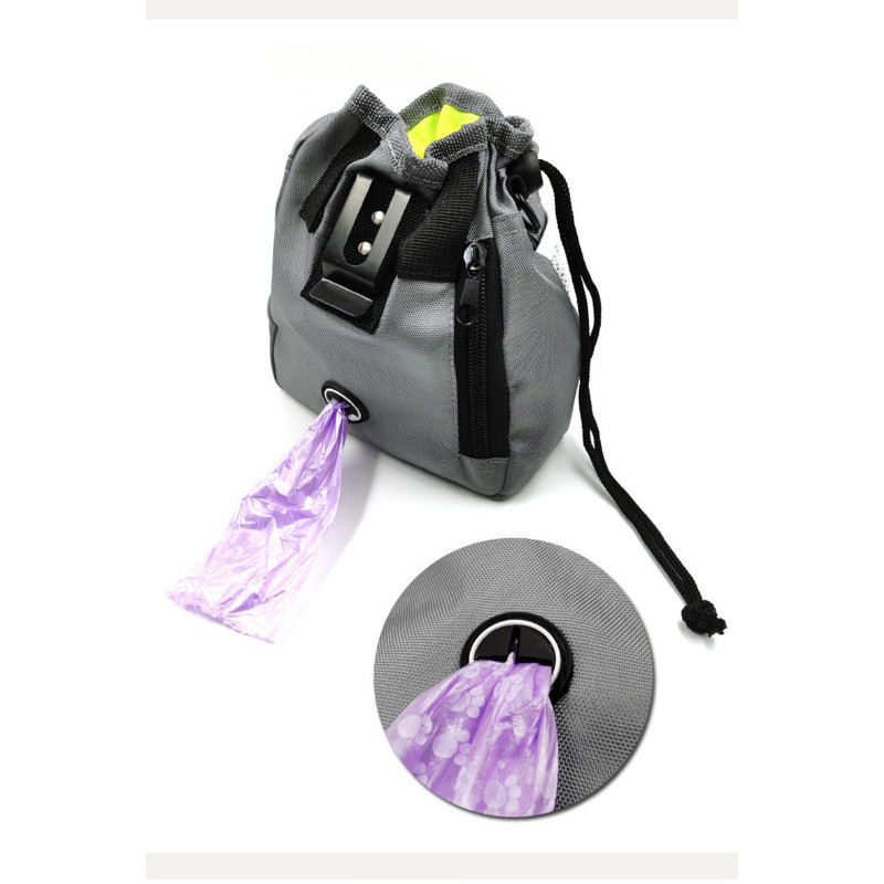 1 vnt. naminių šunų dresavimo juosmens krepšys skanėstų užkandžiams jaukas naminių gyvūnėlių šuniukų pašarų kišenė Paklusnumo judrumo maišelis Maisto juosmens krepšys