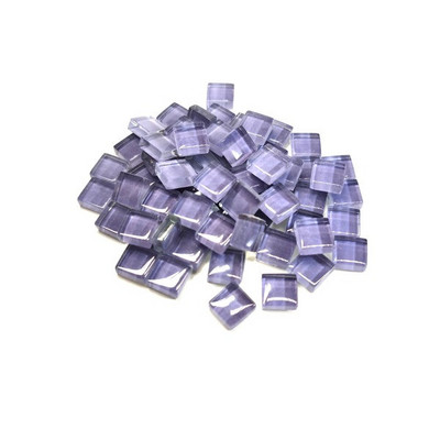 90 τεμ (περίπου 80 γρ./2,82 oz) Τετράγωνα πλακάκια μωσαϊκού από γυαλί DIY Υλικά χειροτεχνίας μωσαϊκού για διασκεδαστικές χειροποίητες πέτρες από μωσαϊκό από γυαλί