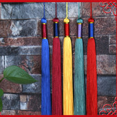 2 DB kínai stílusú, hosszú rojtos szegély Bojtok Ékszerek Ruhák Varrás Dekoratív Kiegészítők Barkácsolás Akasztógyűrű Medál Selyem Bojt