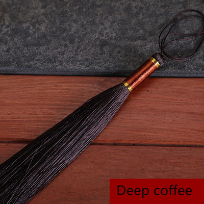 2 DB kínai stílusú, hosszú rojtos szegély Bojtok Ékszerek Ruhák Varrás Dekoratív Kiegészítők Barkácsolás Akasztógyűrű Medál Selyem Bojt