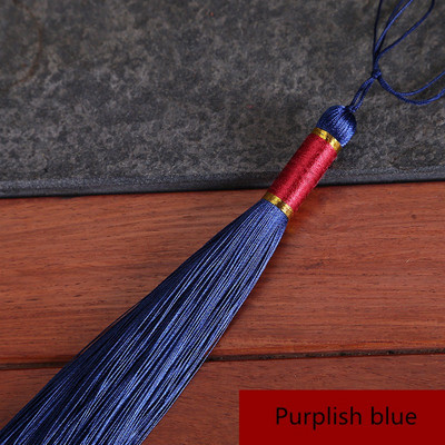 2 DB kínai stílusú, hosszú rojtos szegély Bojtok Ékszerek Ruhák Varrás Dekoratív Kiegészítők Barkácsolás Akasztógyűrű Medál Selyem Bojt